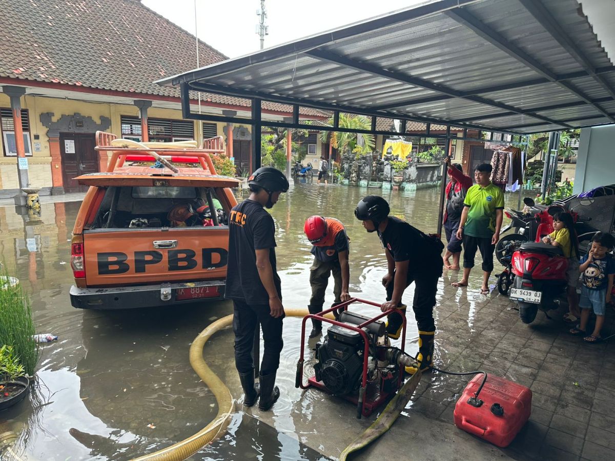 Banjir Terjang Bali Usai Diguyur Hujan Deras