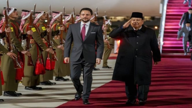 Bertemu Raja Yordania Rabu Siang, Prabowo Akan Bahas Keanggotaan Board of Peace