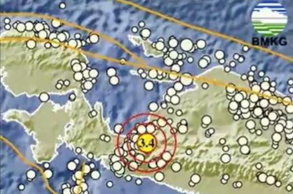 Gempa Hari Ini Magnitudo 3,4 Guncang Nabire Papua Tengah