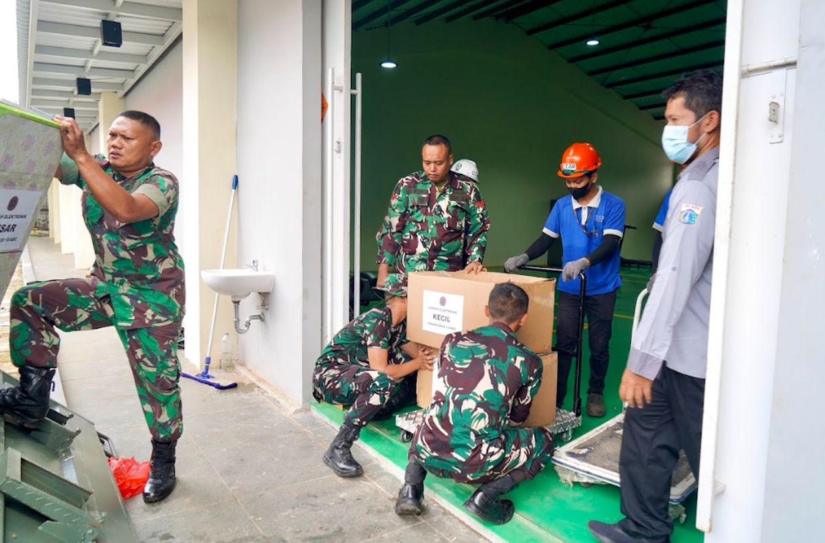 Kodam Jaya dan DLH Jakarta Kelola 5,5 Ton Limbah Elektronik