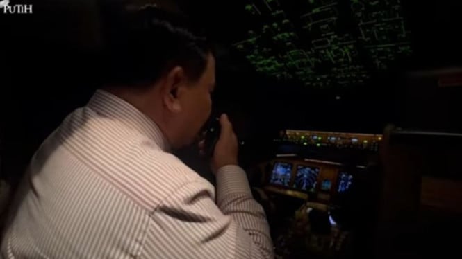 Momen Prabowo Ucapkan Ramadhan Mubarak di Langit Yordania