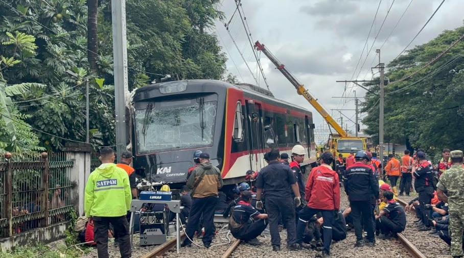 Penampakan Terkini KA Bandara Soetta Usai Tertemper Truk di Poris Tangerang