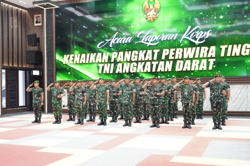 28 Pati TNI AD Naik Pangkat, Ada Peraih Adhi Makayasa dan Teman Seangkatan AHY di Akmil