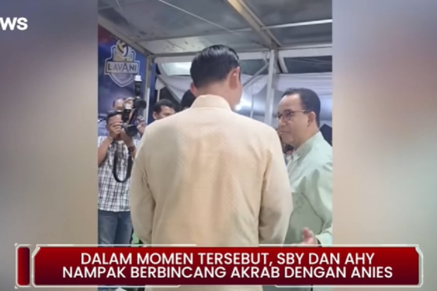 Anies Ketemu AHY saat Halalbihalal di Cikeas, Bahas Apa?