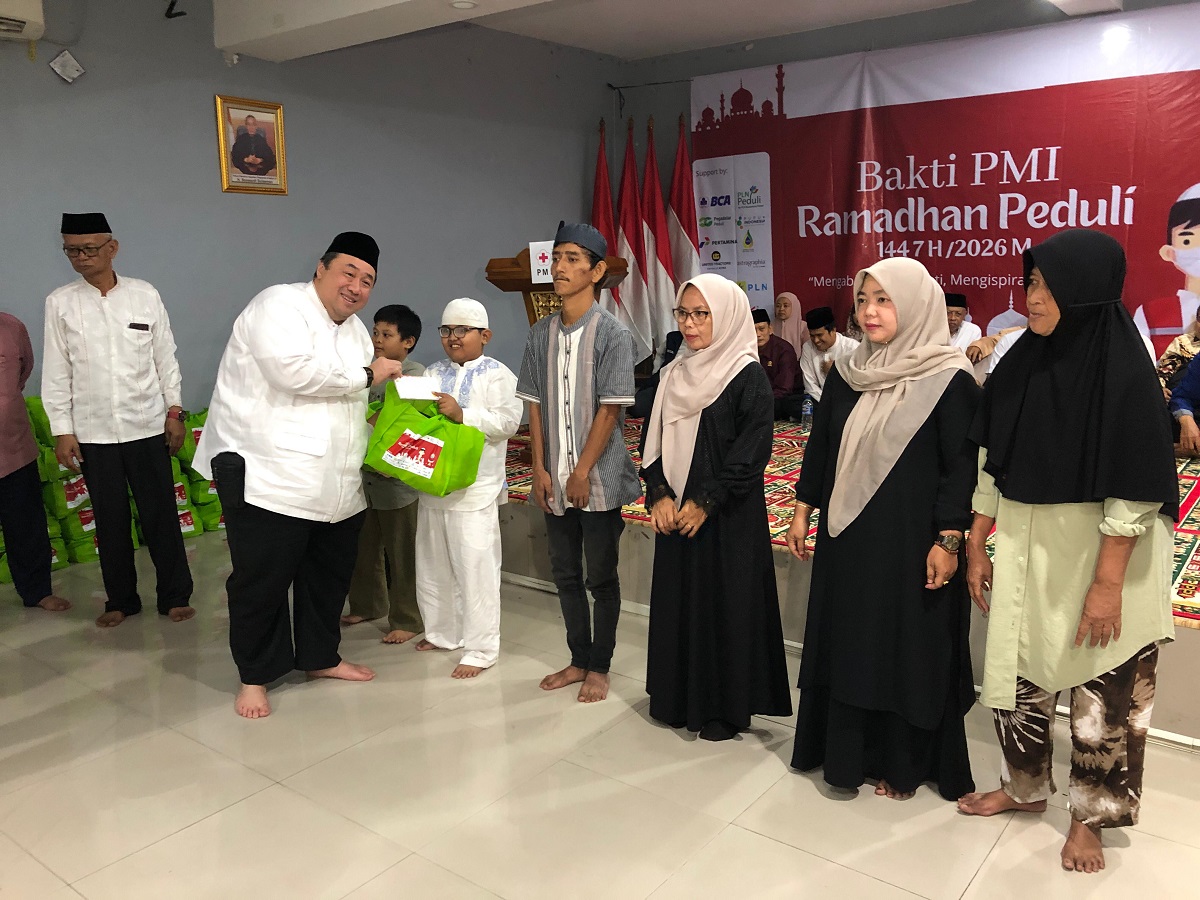 Bahagianya Yatim-Dhuafa Terima Santunan saat Buka Bersama PMI Jakpus yang Didukung MNC Peduli