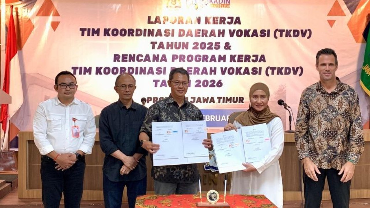 Kadin Jatim dan TKDV Targetkan Penguatan Vokasi Jatim Tuntas 2026