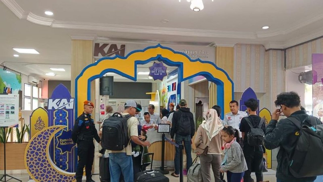 KAI Tanjungkarang Catat 39.678 Penumpang Selama Arus Mudik Lebaran 2026