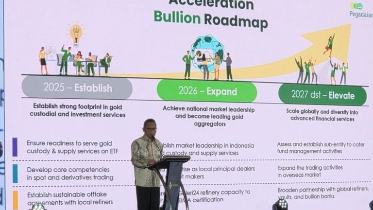 Pegadaian Kelola Emas Capai 141 Ton hingga 2025, Dukung Ekosistem Bullion Bank Nasional