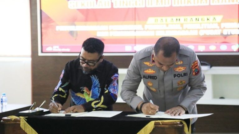 Polda Papua Barat dan STIH Manokwari Jalin Kerja Sama Bentuk Pusat Studi Kepolisian