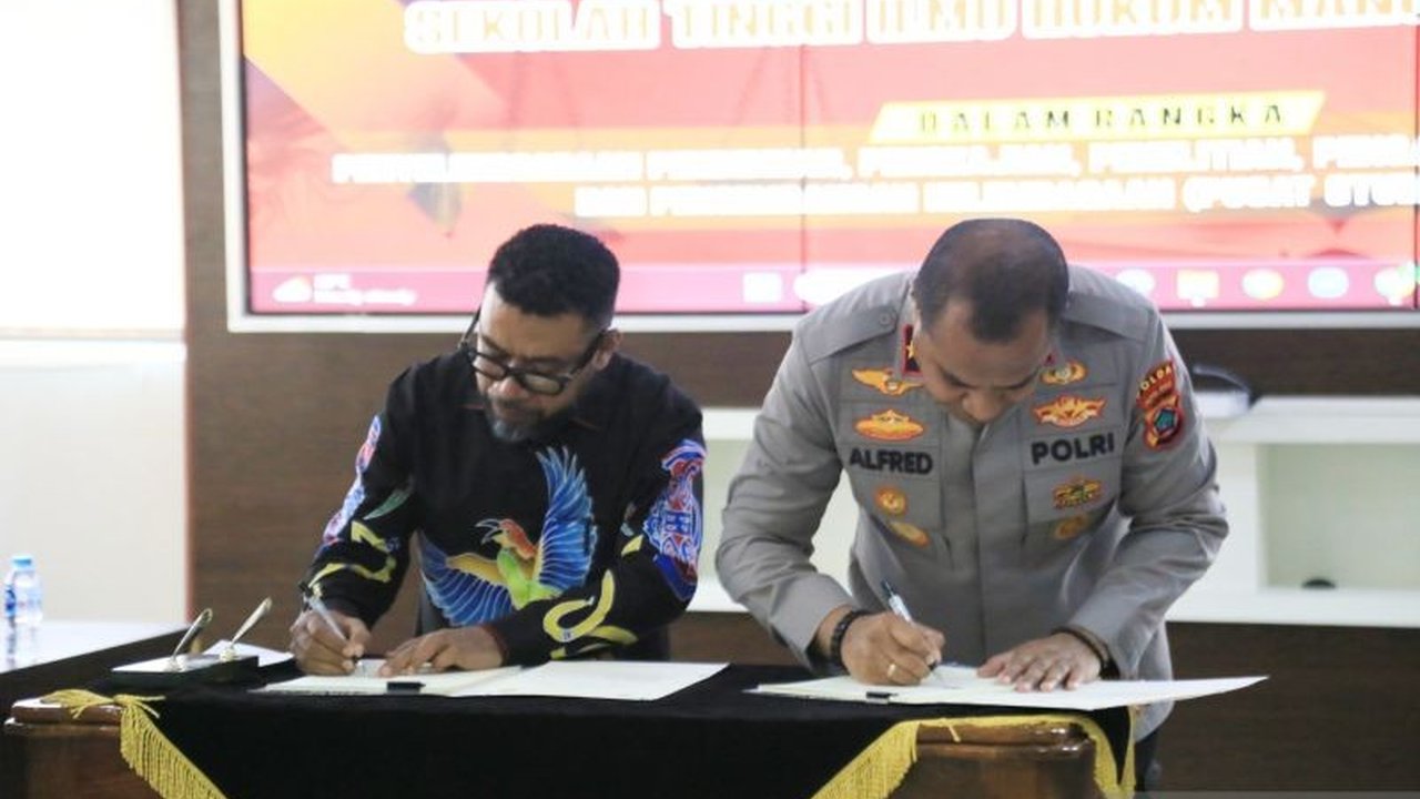 Polda Papua Barat dan STIH Manokwari Jalin Kerja Sama Bentuk Pusat Studi Kepolisian