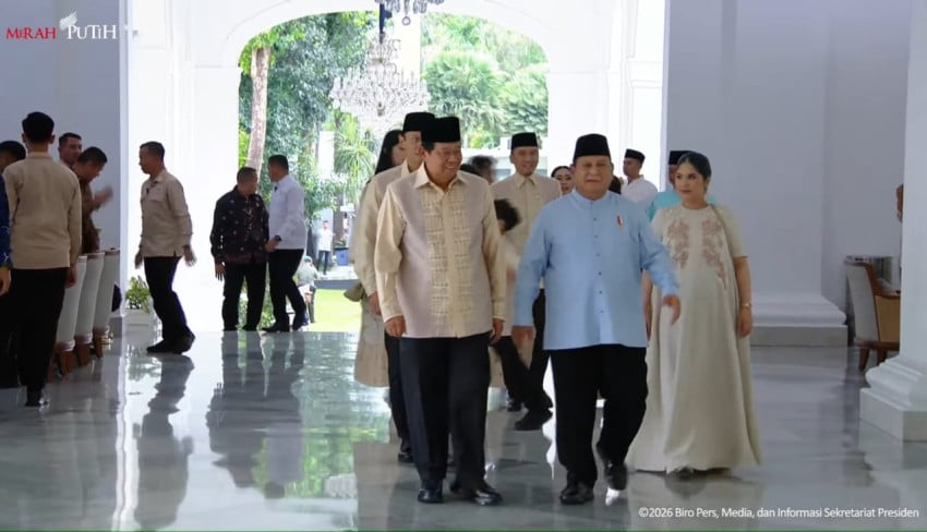 SBY dan Keluarga Tiba di Istana, Halalbihalal dengan Prabowo